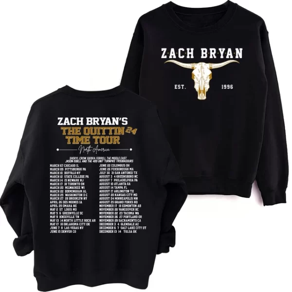 Quittin Time Tour 2024 Crewneck Sweatshirt