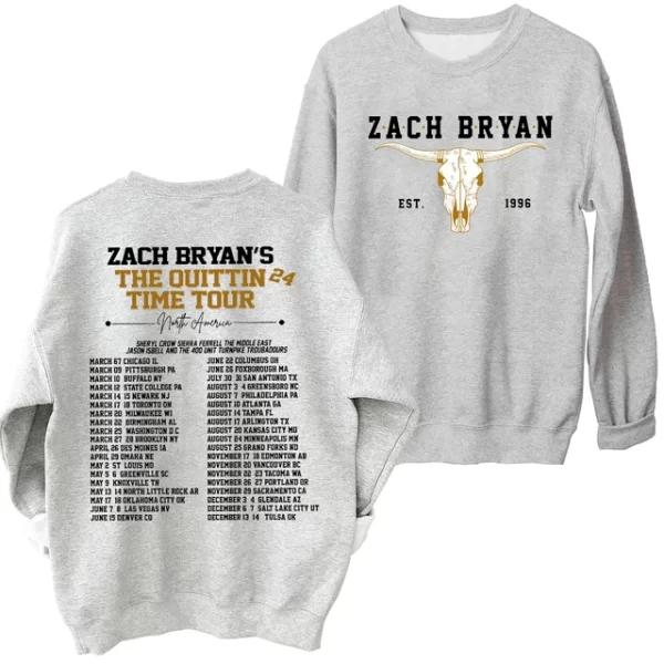 Quittin Time Tour 2024 Crewneck Sweatshirt