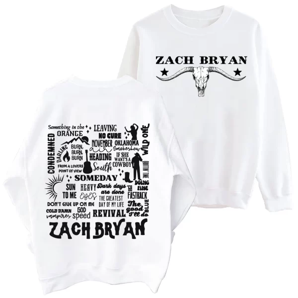 Sun To Me Tracklist Zach Bryan Sweatshirt