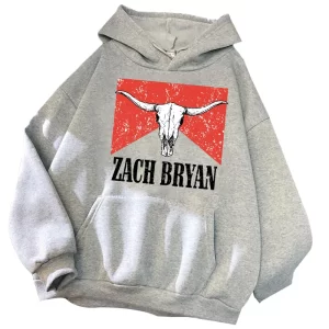 Zach Bryan Bull Skull Streetwear Hoodie