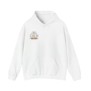 Zach Bryan Unisex White Hoodie