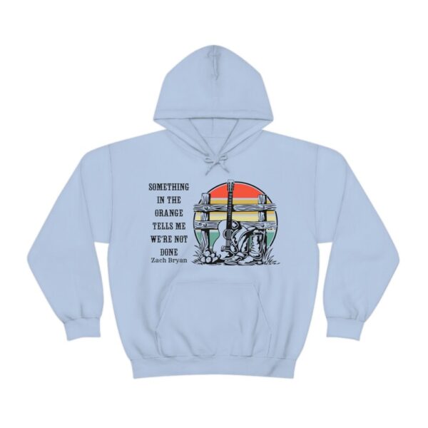 Zach Bryan something in the orange lyrics Heavy Blend Hoodie